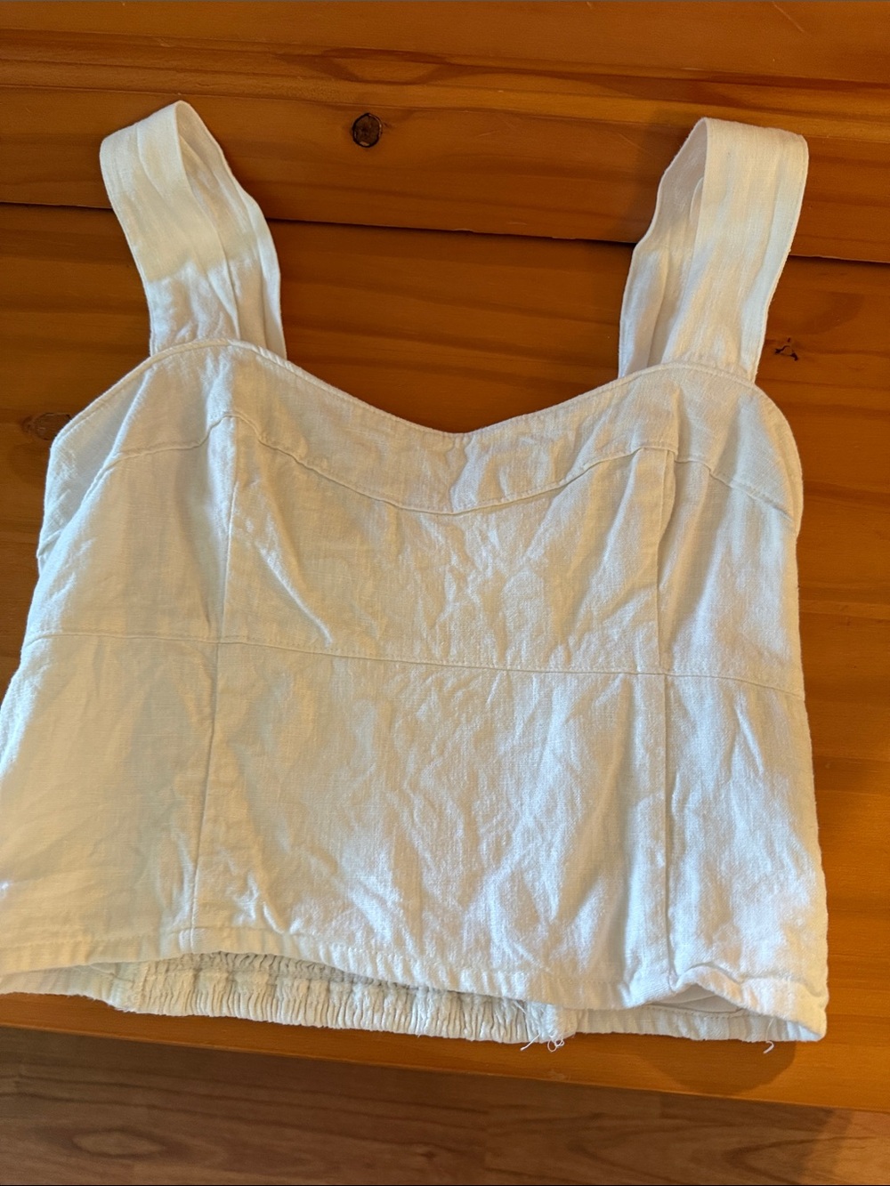 White Women's Tank Top -Abercrombie